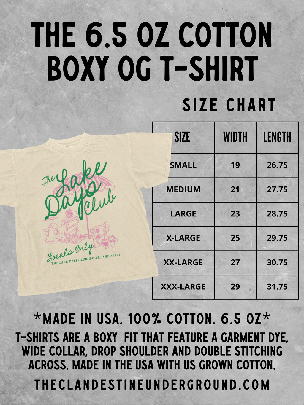 Underground Original Design: American Sweetheart Boxy Cotton TShirt